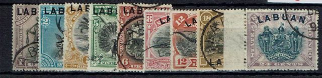 Image of Labuan SG 62/74 FU British Commonwealth Stamp